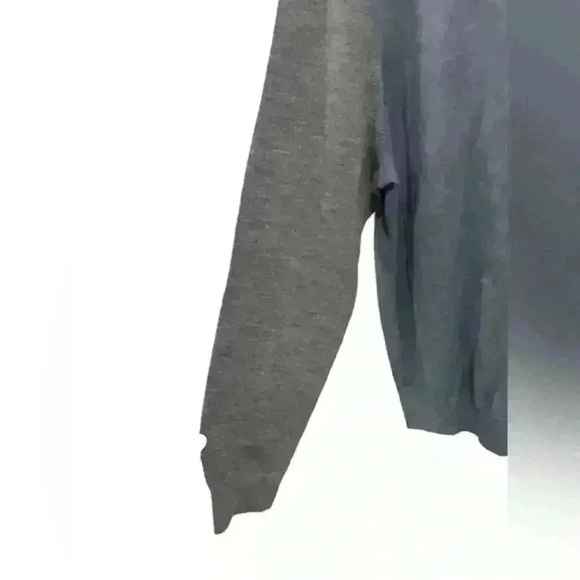 New Express Mens Large V-Neck Pullover Extra Fine Merino Wool Sweater Dressy XL - Picture 3 of 10